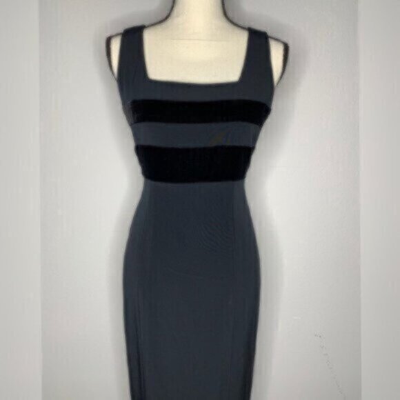 Jones New York Vintage Fitted Maxi Evening Gown Dress - Picture 6 of 13
